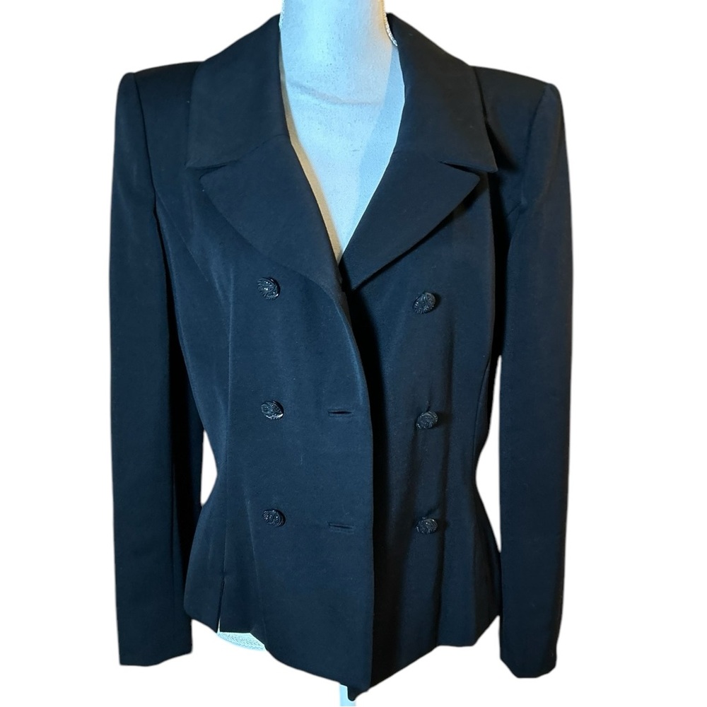 FIANDACA Vintage Navy Blue Short Blazer